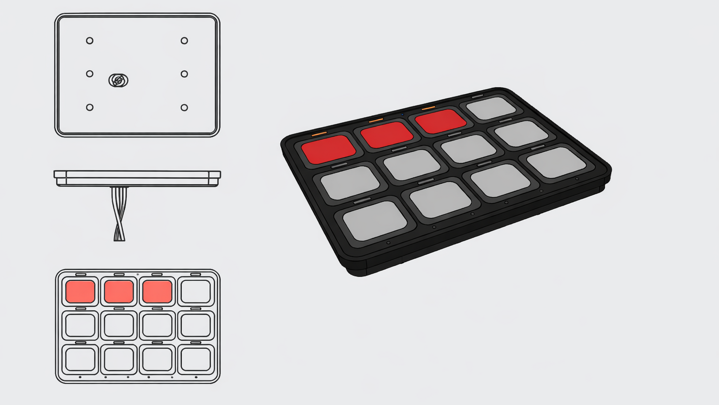 Switch-Pros RCR-12 Mockup Panel