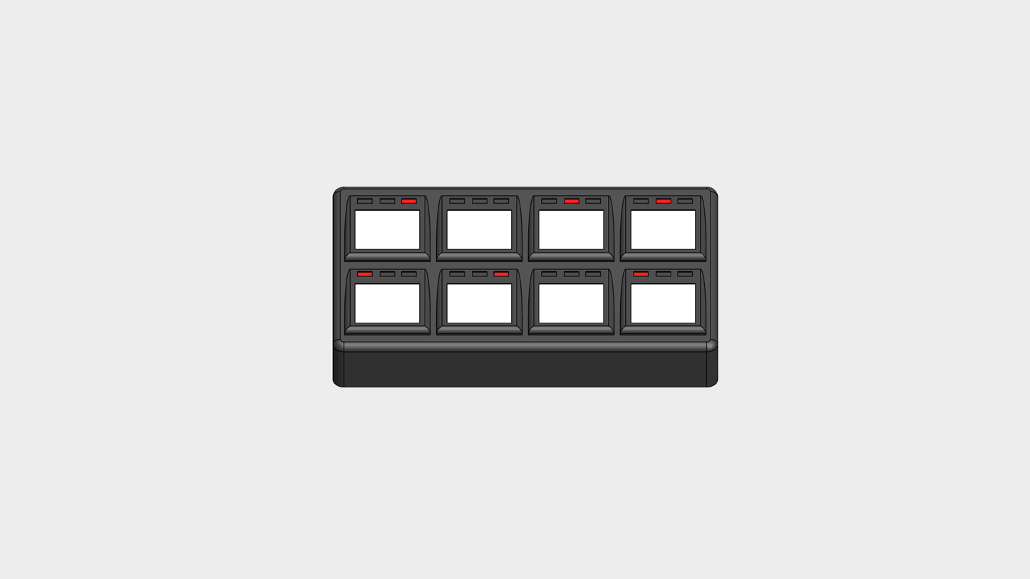 MoTeC 8 Button Keypad Mockup Panel