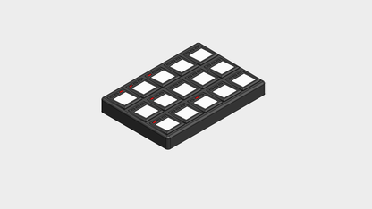 MoTeC 12 Button Keypad Mockup Panel